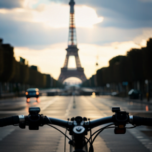 2524894891 image photo réaliste, vélo au sol , embouteillage xl beta v2 2 2
