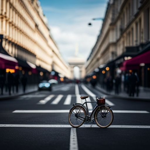 774383948 photo realistic image, bike on the ground, traffic jam xl beta v2 2 2