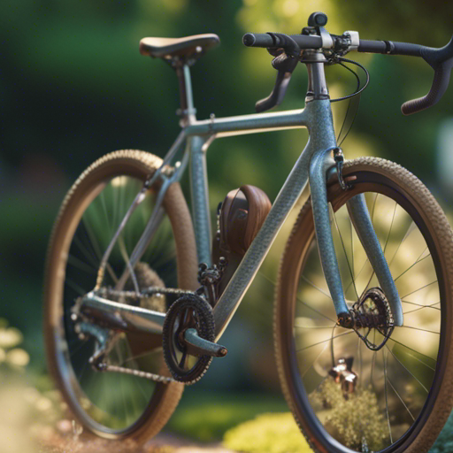 954568 a portait of a gravel bike in a garden on a summer xl 1024 v0 9