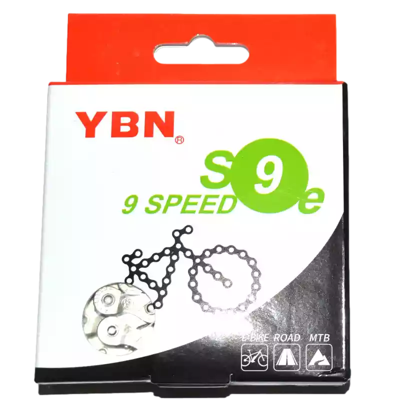 Boîte chaîne vélo YBN 9 vitesses.