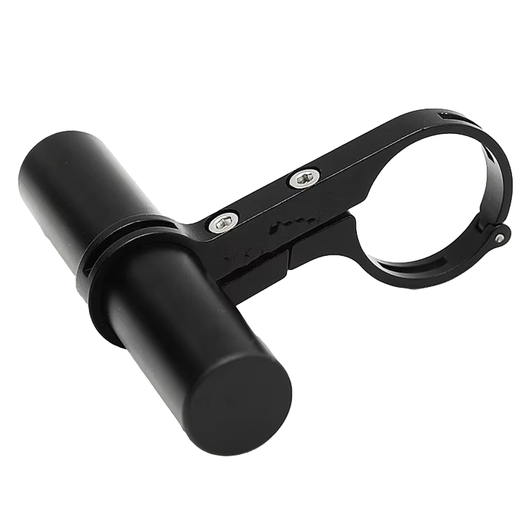 Support de guidon de vélo noir.