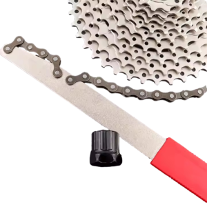 Outil d'entretien de chaîne et cassette de vélo.