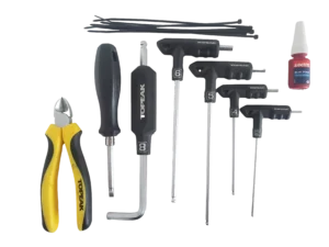 Ensemble d'outils de vélo avec clés et pince