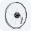 Roulette de vélo vue de face.